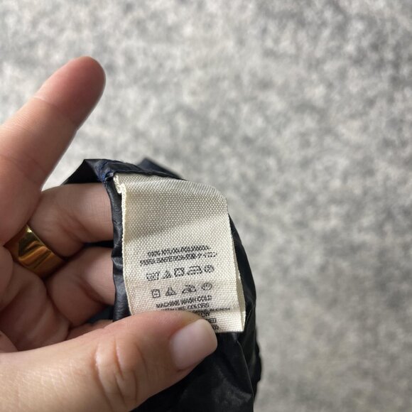 Free People Jacket Womens Medium Black Hooded Quilted Windbreaker Drawstring Zip - Picture 7 of 7